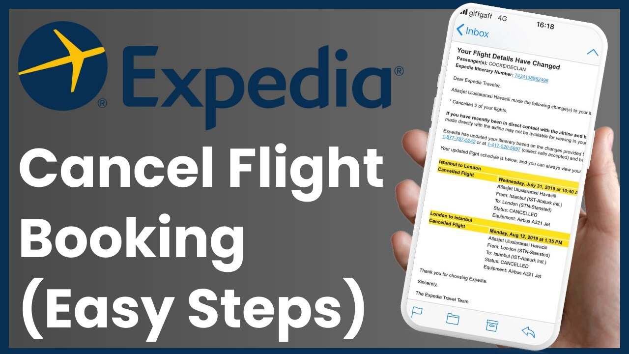 Cancel Expedia Flight Booking