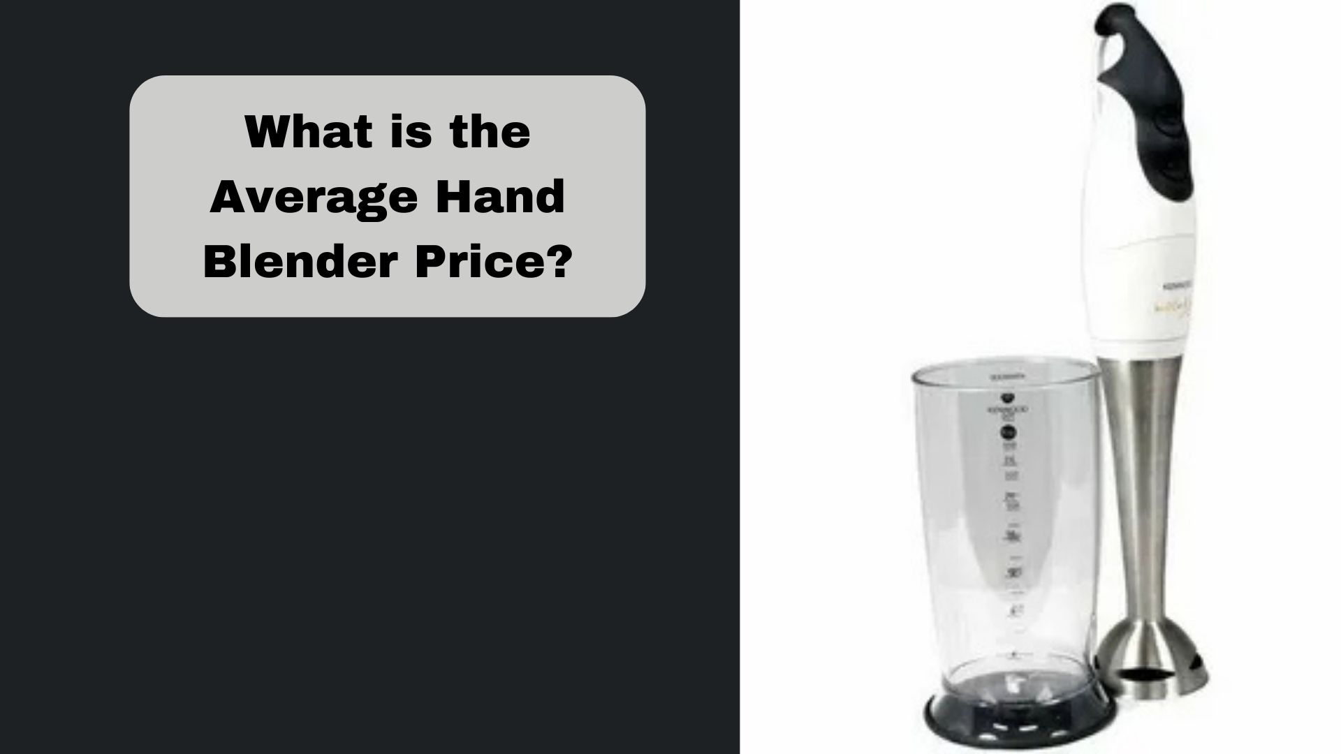 What is the Average Hand Blender Price