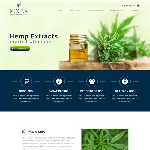 Hemp Website Design