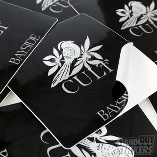 Custom Square Stickers: Bold and Versatile Design